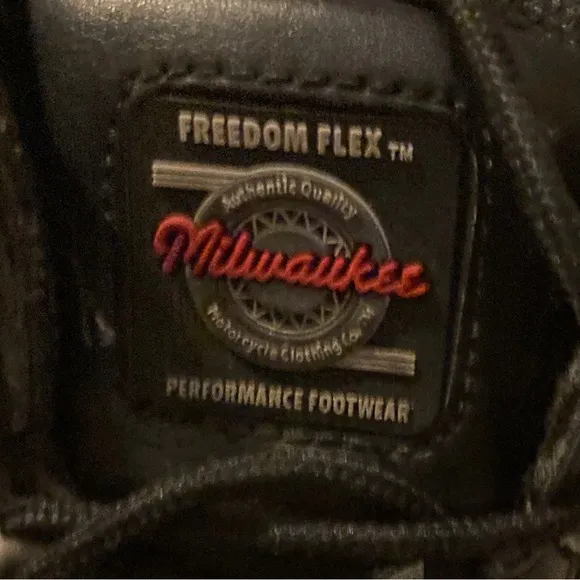 Milwaukee Motorcycle Clothing Women’s Leather Black Road Captain Boots 8.5 Biker