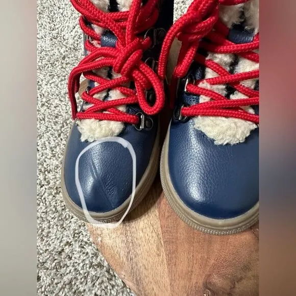 Mini Boden Cozy leather lace up boots