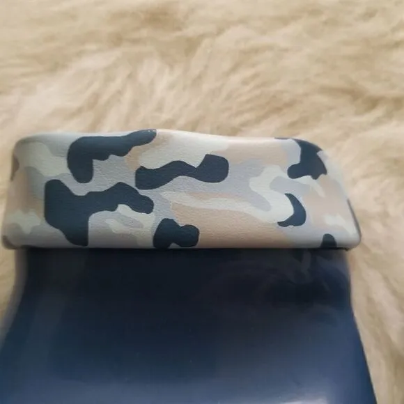 MINI MELISSA Toddler Boy Camo Print Short Rain Boots Blue Size 10