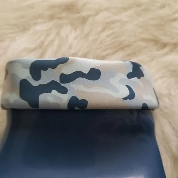 MINI MELISSA Toddler Boy Camo Print Short Rain Boots Blue Size 10