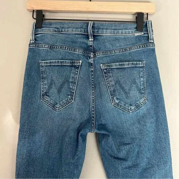 MOTHER The Stunner Ankle Fray Jeans - So Long, Size 25