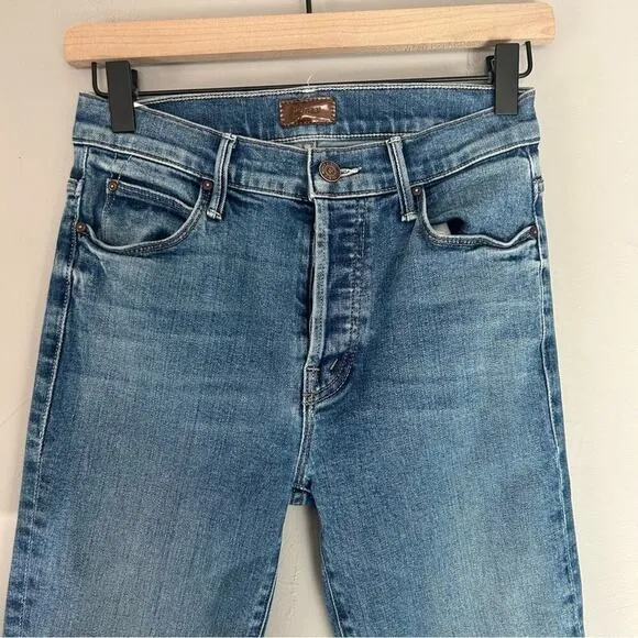 MOTHER The Stunner Ankle Fray Jeans - So Long, Size 25