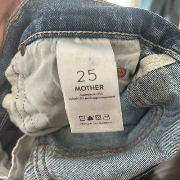 MOTHER The Stunner Ankle Fray Jeans - So Long, Size 25