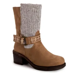 MUK LUKS Women's Arya Alice Boots Size 6 M STONE