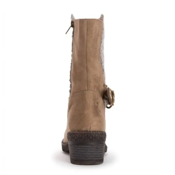 MUK LUKS Women's Arya Alice Boots Size 6 M STONE
