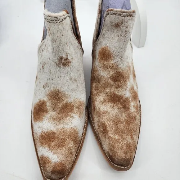 MYRA BAG Sunset Bloom Hair On Shortie Split Cowboy Boots 9 NWT