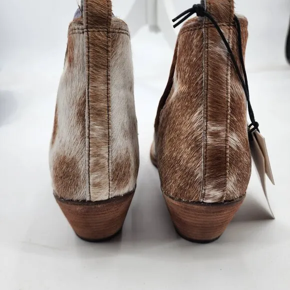 MYRA BAG Sunset Bloom Hair On Shortie Split Cowboy Boots 9 NWT