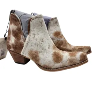 MYRA BAG Sunset Bloom Hair On Shortie Split Cowboy Boots 9 NWT
