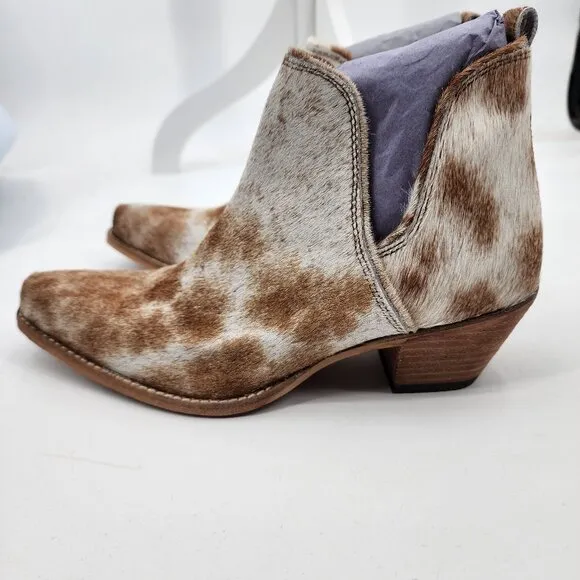 MYRA BAG Sunset Bloom Hair On Shortie Split Cowboy Boots 9 NWT