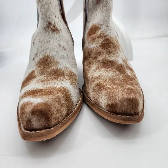 MYRA BAG Sunset Bloom Hair On Shortie Split Cowboy Boots 9 NWT