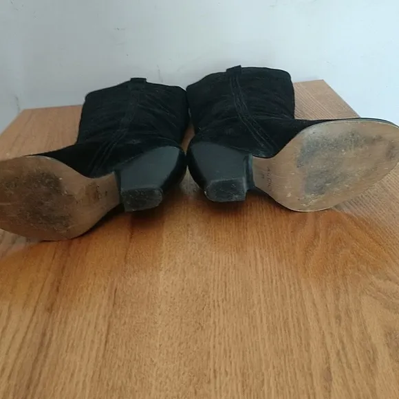 N Designer ALDO KNEE HIGH SUEDE Nearly New Black SUEDE Boots