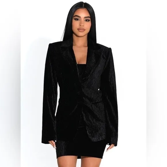 Naked Wardrobe The Velvet Mood Jacket