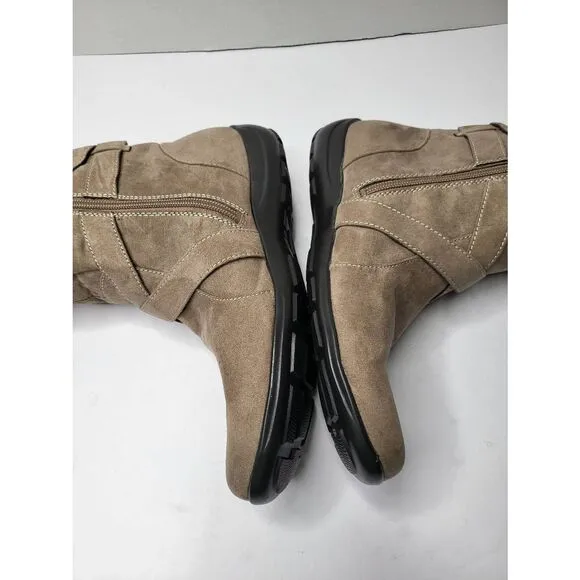 Natural Soul by Naturalizer Shearling  Faux Fur Boot Brown  Size 8M