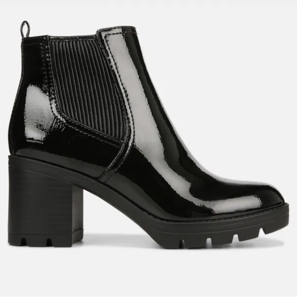 NATURALIZER $179 Women Verney 2 Leather Block Heel Ankle Boots Size 11 Med NWOT