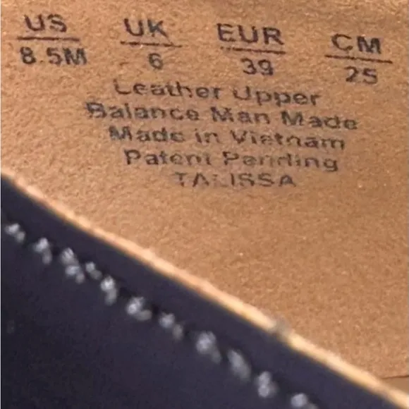 Naturalizer Navy Patent Leather Talissa Mary Jane Shoes 8.5M