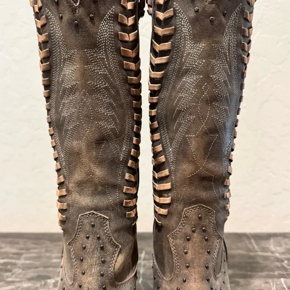 NEW Ariat Nashville Leather Wedge Western Boots