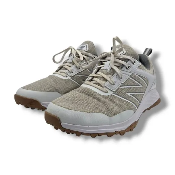 New Balance Fresh Foam Contend Golf Shoes Mens 9 Spikeless Waterproof White