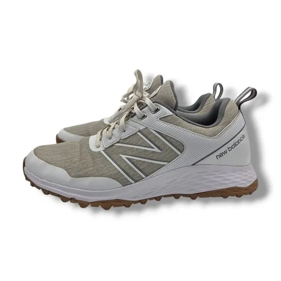 New Balance Fresh Foam Contend Golf Shoes Mens 9 Spikeless Waterproof White