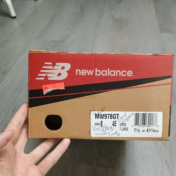 New Balance Gore-Tex Brown Hiking Boots Waterproof MW978GT Mens 8 4E Extra Wide