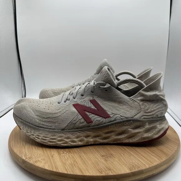 New Balance Mens Size 10 2E Wide Fresh Foam 1080 V10 M1080G10 Gray Shoes Sneaker