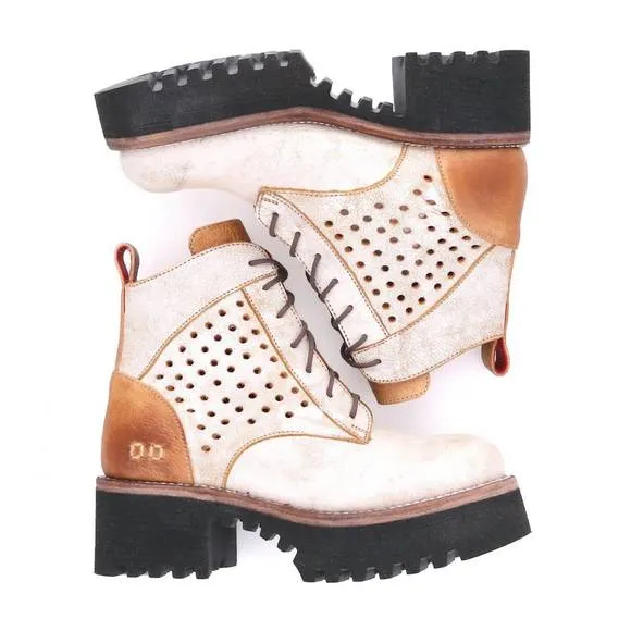 NEW BEDSTU women's tanzania ankle leather boots in nectar lux tan rustic