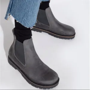 NEW! BIRKENSTOCK STALON II CHELSEA BOOTS, GREY SIZE 36 / 6