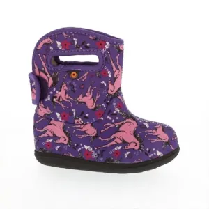 New Bogs Unicorn Waterproof Rain Snow Faux Fur Boots Toddler Girls Size 8