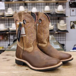 NEW BOULET BOOTS men's extralight square toe thinsulate boots in cognac
