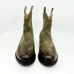 NEW BUSSOLA NORFOLK Olive Suede Women’s Boots Size: 38/ 7.5