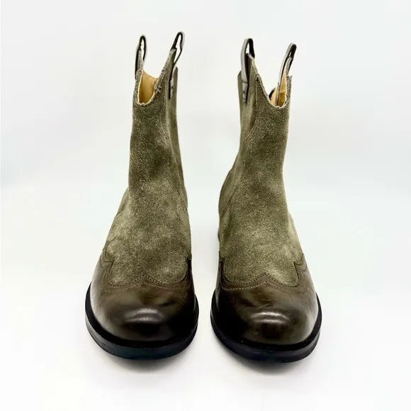 NEW BUSSOLA NORFOLK Olive Suede Women’s Boots Size: 38/ 7.5