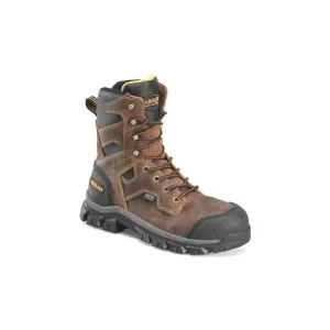 NEW CAROLINA men's falcon 8&quot; steel toe work boots in brown