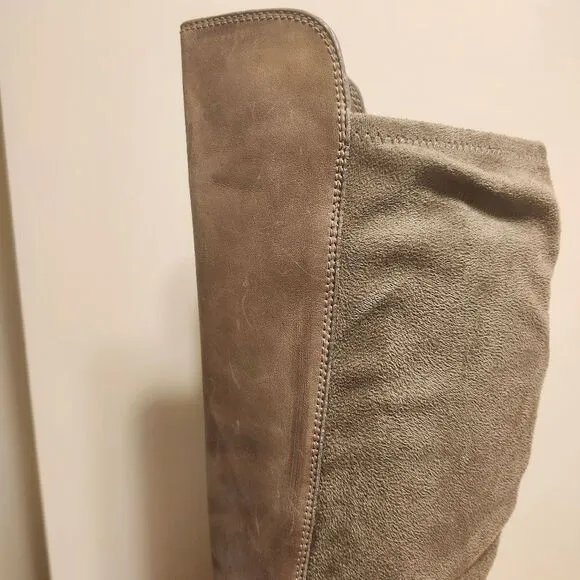 NEW Cole Haan &quot;Isabelle&quot; Taupe Leather/Suede Over the Knee Boots Sz.7.5 Ret $329