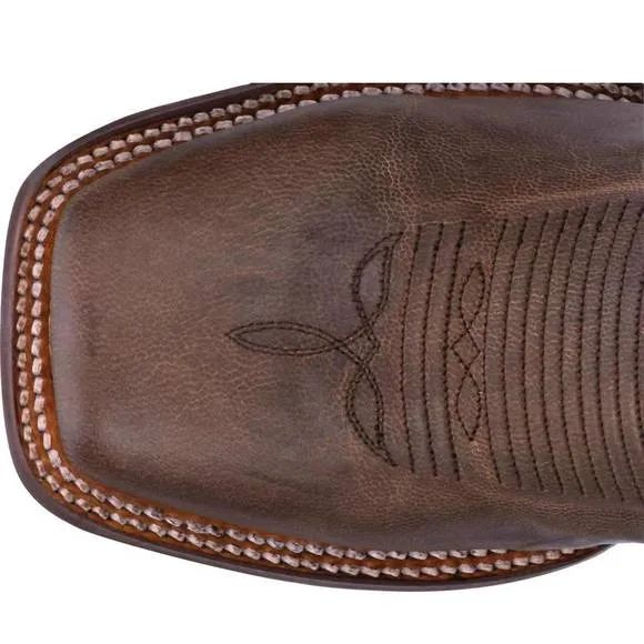 NEW DAN POST. men's thin blue line tribute western boots in brown/blue