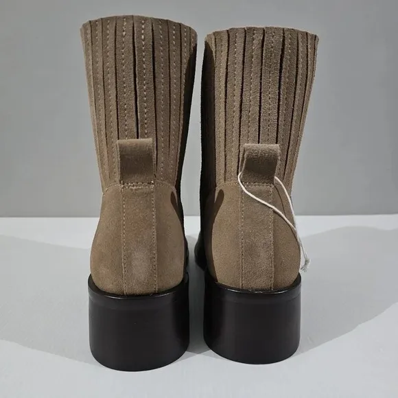 NEW Dolce Vita Linny H20 Ankle Bootie Waterproof Truffle Brown Suede Size 10
