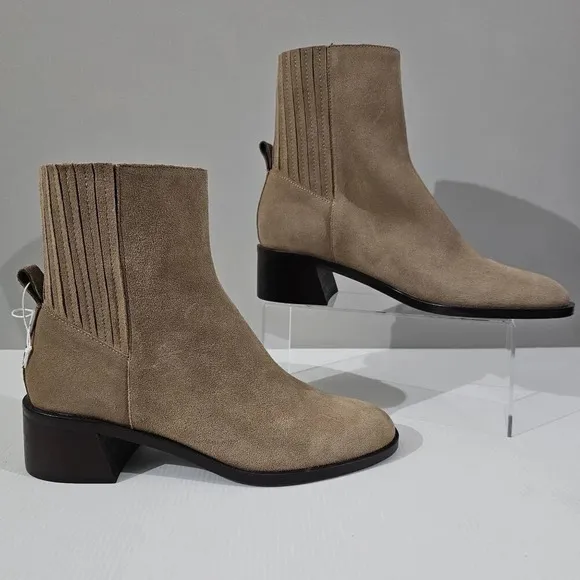 NEW Dolce Vita Linny H20 Ankle Bootie Waterproof Truffle Brown Suede Size 10