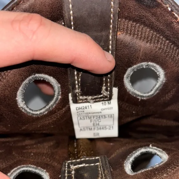 NEW DOUBLE-H Men's D 11in Steel Toe Ice Roper Western Work Boots Brown Size 10