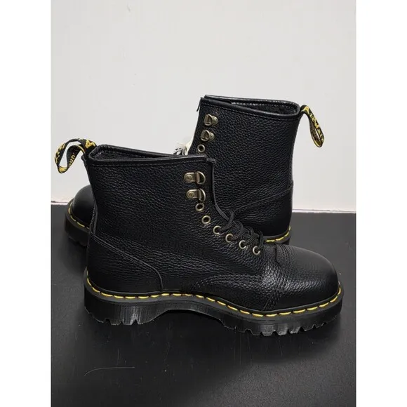 New Dr. Martens 1460 Bex FL Soft Cap Toe Leather Fur Boots Men's 10 Women's 11