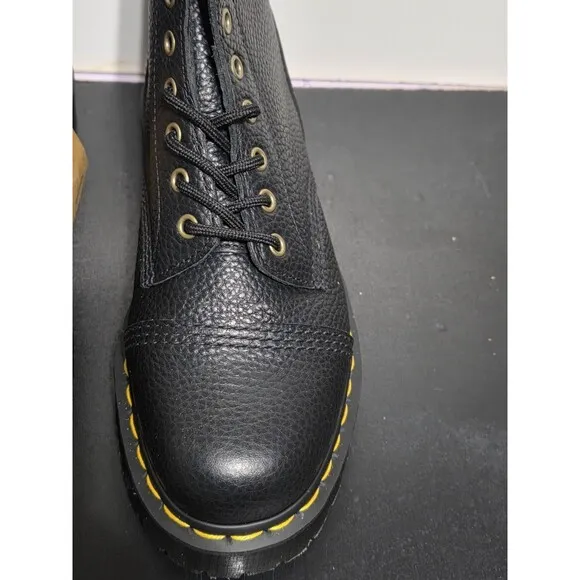 New Dr. Martens 1460 Bex FL Soft Cap Toe Leather Fur Boots Men's 10 Women's 11