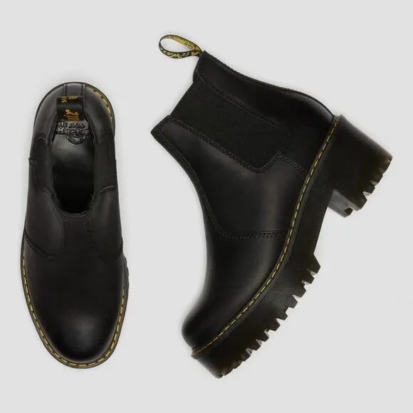 NEW DR MARTENS Rometty Wyoming Leather Platform Women'sChelsea Boots Size 6
