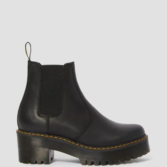 NEW DR MARTENS Rometty Wyoming Leather Platform Women'sChelsea Boots Size 6