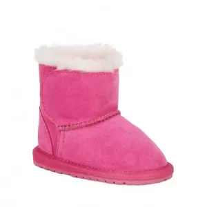 NEW EMU AUSTRALIA baby's toddle sheepskin boot in deep pink