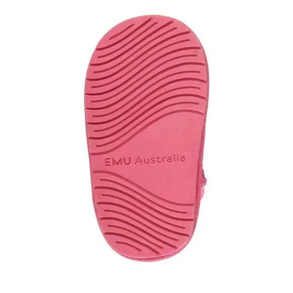 NEW EMU AUSTRALIA baby's toddle sheepskin boot in deep pink