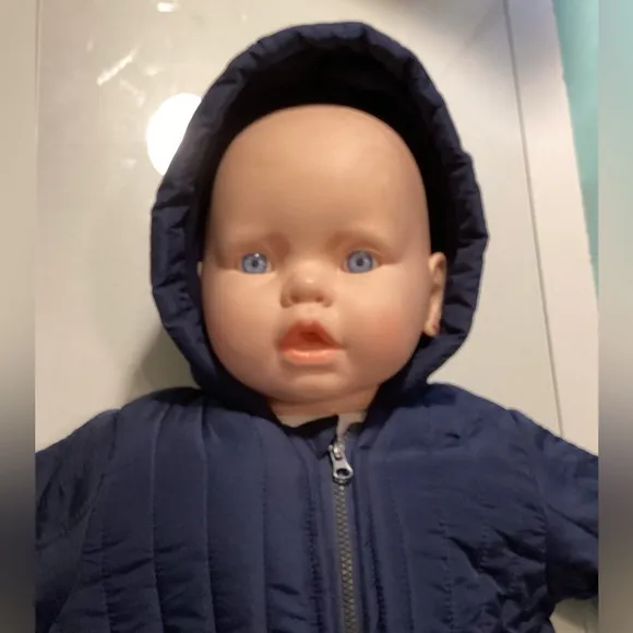 NEW First Impressions Snowsuit detachable boots. Size 6-9mo