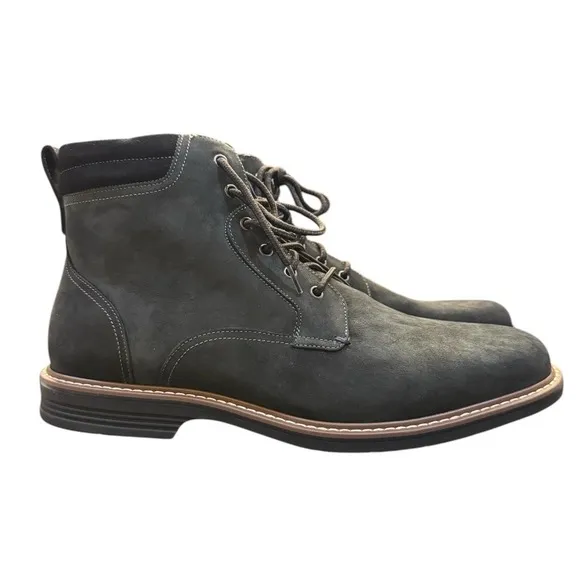NEW Florsheim Men's Norwalk Boots Soze 1/W Lace Up Boot Black Nubuck Outdoor