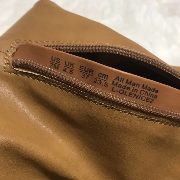 New Franco Sarto Knee High Faux Leather Boots Sz 7M