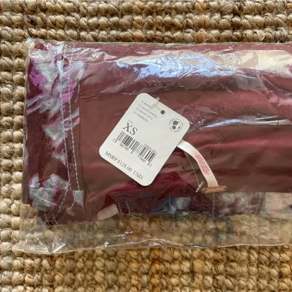 NEW Free People Sully Dress In Raisin Combo