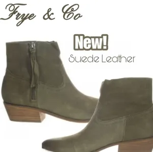 NEW FRYE &amp; Co LEATHER BLOCK HEEL BOOTS 👢