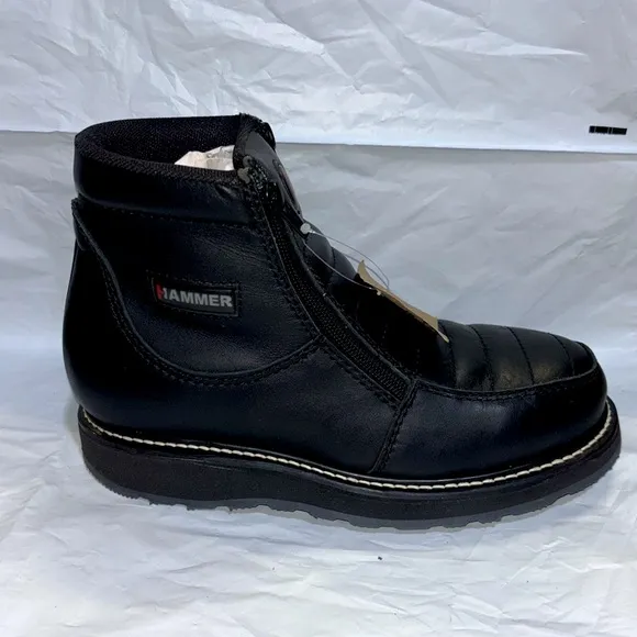 NEW HAMMER Double Density Zipper Boots Size 7