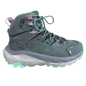 NEW Hoka Womens Kaha 2 Mid GTX Goretex Hiking Boots 7B Castlerock Gray Cushion