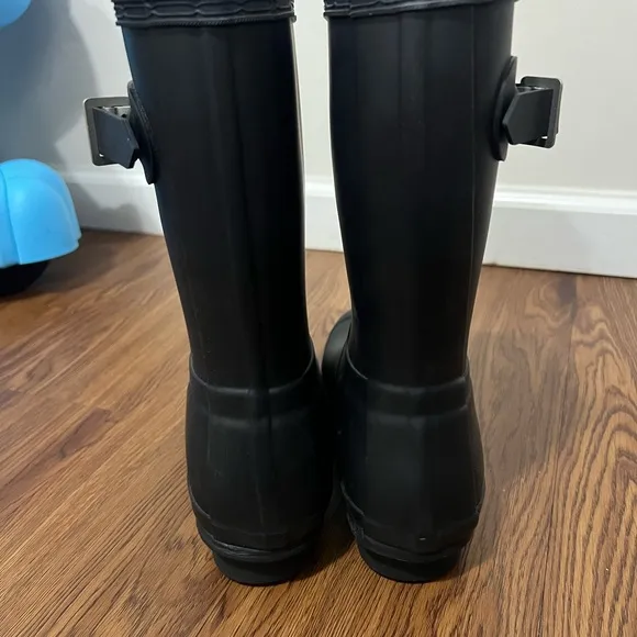 NEW HUNTER Black Original Short Rain Boots Size 7 US $170